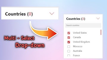 Creating a Multiselect Dropdown with HTML, CSS & JavaScript || web development Tutorials