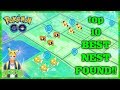 TOP 10 BEST SHINY NEST IN POKEMON GO!