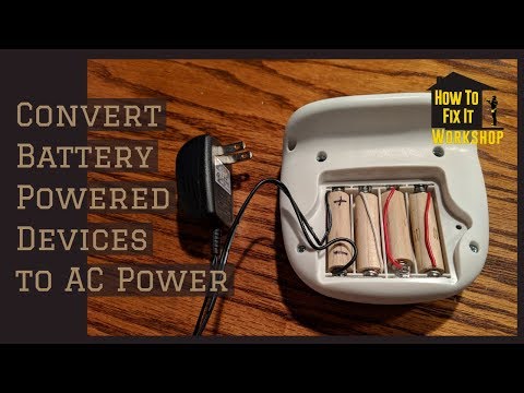 Convert Battery Powered Devices to AC Power
