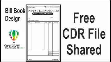 How to Make Bill Book in Coreldraw | How to Make Bill Book Design in CorelDraw | #BillBookDesign