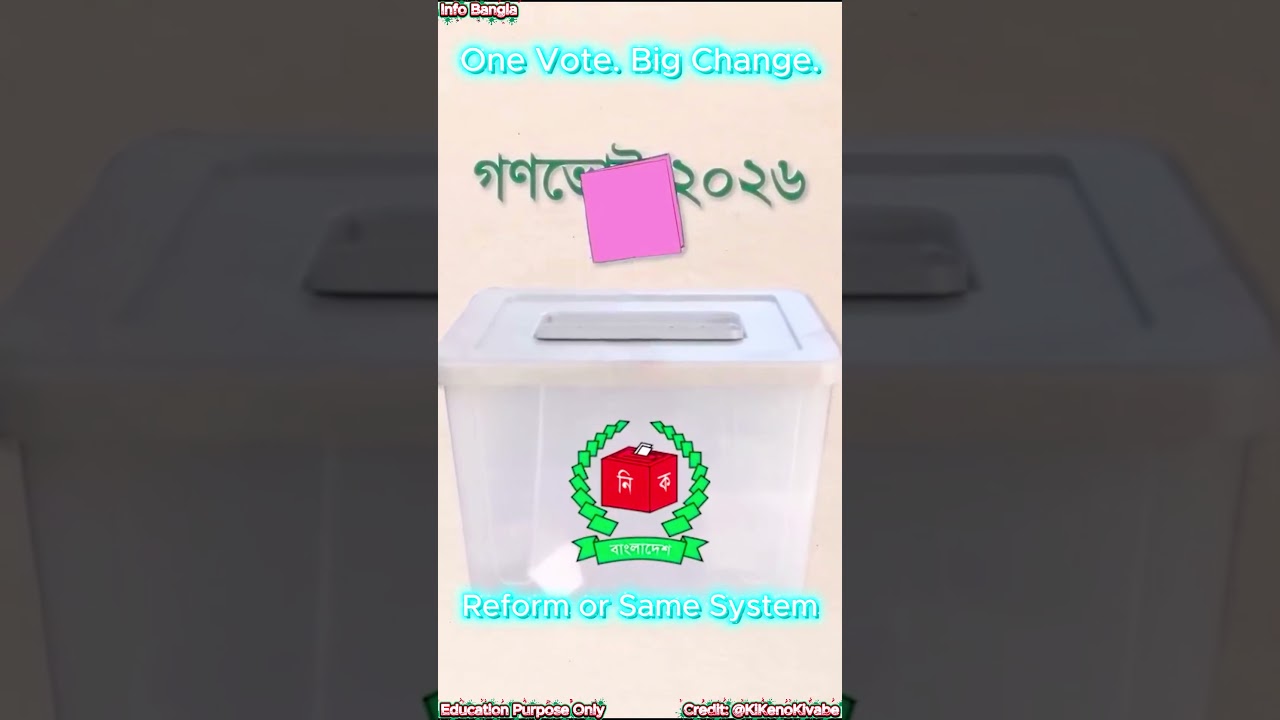 YES or NO Bangladesh’s 2026 Referendum Explained 