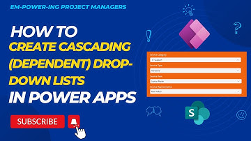 How To Create Cascading (Dependent) Drop Down Lists in Power Apps | Step-by-Step Guide