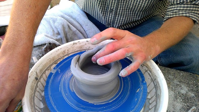 Unique Cutaway View - How to Pull Up the Walls on the Pottery Wheel 