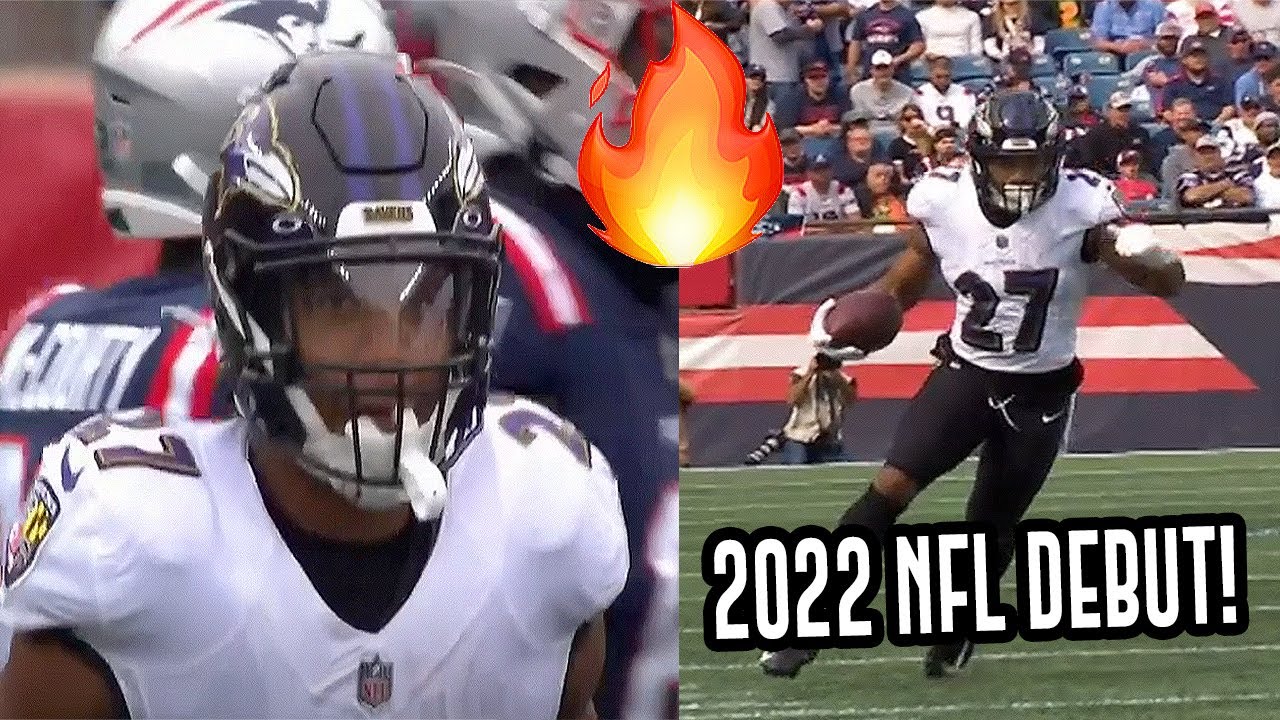 J.K. Dobbins Played in His First Game in OVER A YEAR... 👀 Ravens vs Patriots Highlights YouTube