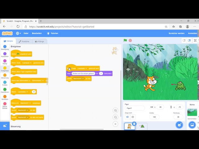 Scratch - Programmstart mit Taste