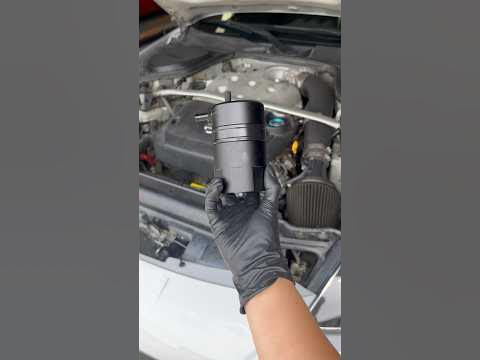 Oil Catch Can install on the 350Z ️ - YouTube