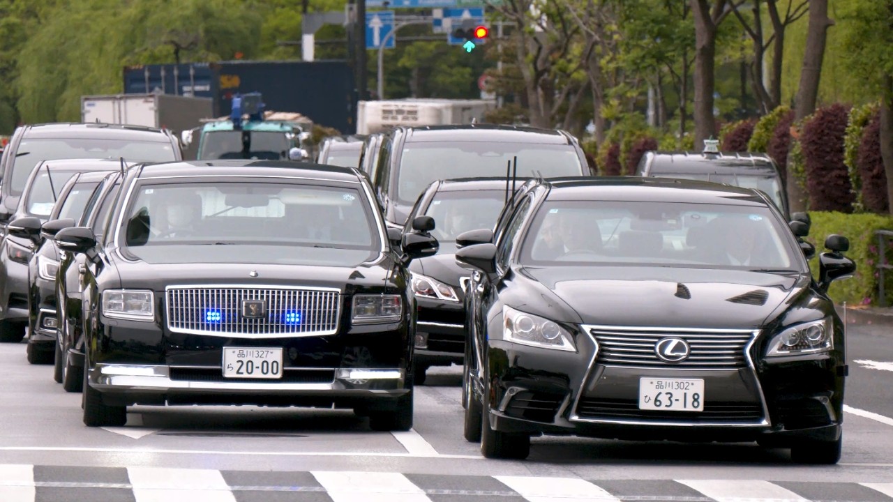 高市総理がみどりの式典に出席しパレスホテル付近を通行する車列 #高市