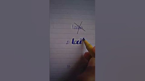 Watch till end🧐 Viral Laiba name calligraphy. Comment your name❤️ #trending #english #laiba #asmr
