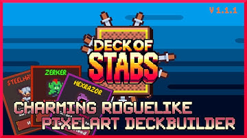 Charming Roguelike Deckbuilder where EVERY card is a weapon!! | Gameplay Demo "Deck of Stabs"