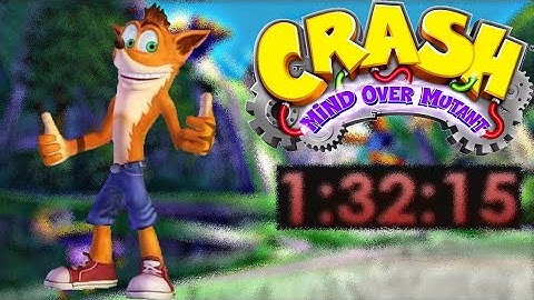 Crash Mind Over Mutant Any% Speedrun PPSSPP Emulator Android 1h.32m.15s.133ms