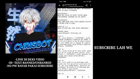 NEW 50+ TEXT BANNED/UNBANNED WORK || TERBARU 2023