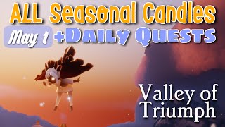 ALL Seasonal Candles + Quests in the Valley of Triumph | Sky Children of the Light | nastymold