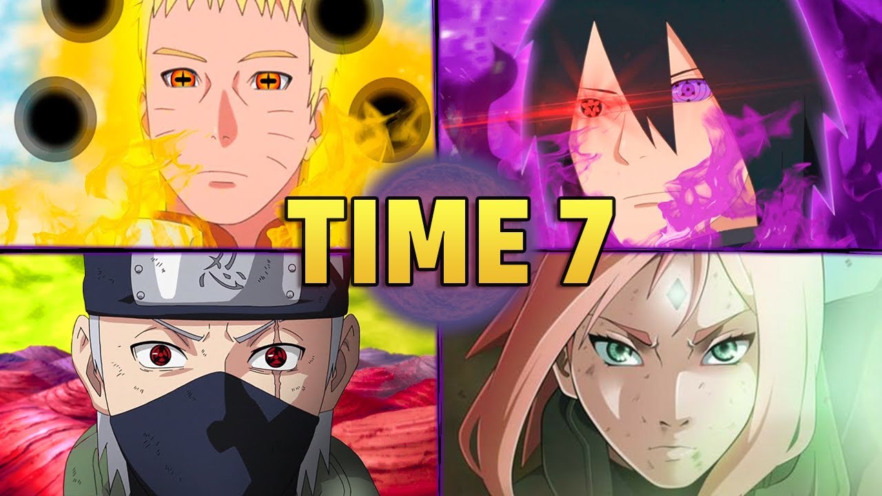 Time 7 Naruto Uzumaki, Sakura - Copiador dos mil jutsus