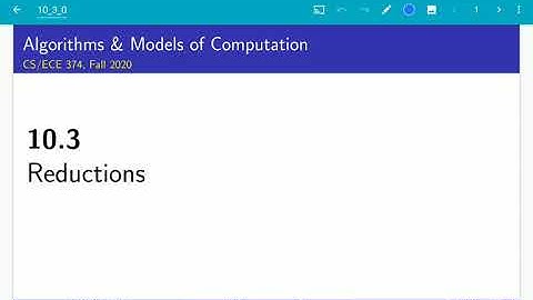 UIUC CS 374 FA 20: 10.3. Reductions