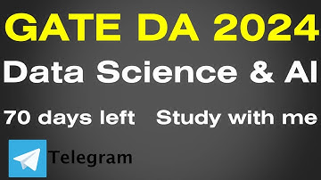 GATE Data Science & AI 2024 | Study with me | 70 days left | Anonymous Data Scientist