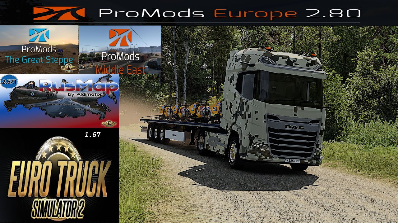 ETS2 1.57 Promods 2.80 Middle East and The Great Steppe With New Nordic Horizons DLC Part 7
