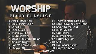 [10 Hours] Top Praise and Worship Piano 2024 Playlist - Nonstop Christian Gospel SongsㅣJerry Kim