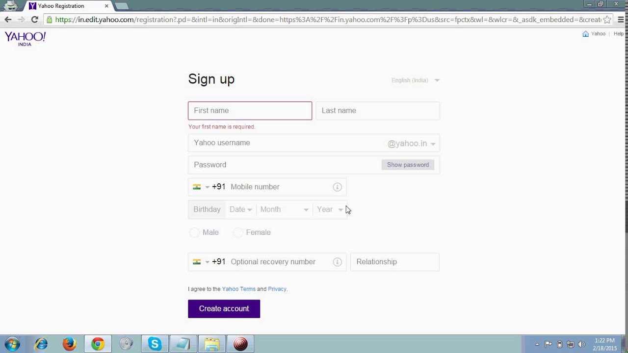 Create Yahoo Email Account Without Phone Number Youtube