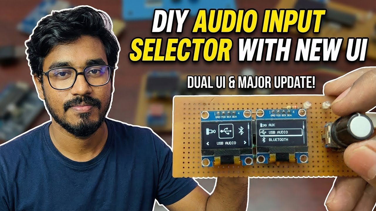 DIY Smart Audio Input Selector with OLED! ⚡ Amplifier-க்கு தரமான ...