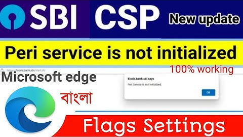 edge browser error solution ll SBI kiosk portal Microsoft edge full Settings ll SBI CSP update