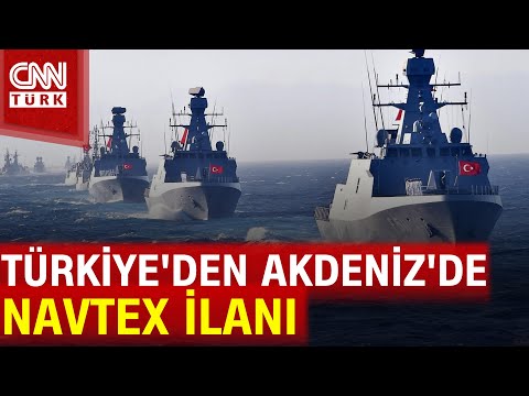 Türkiye'den Akdeniz'de NAVTEX İlanı! 16-20 Ekim'de Güzelyurt Açıklarında Eğitim Yapılacak