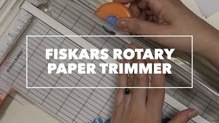 Fiskars Deluxe Scrapbooking Rotary Paper Trimmer VS Fiskars Procision Rotary  Bypass Trimmer 