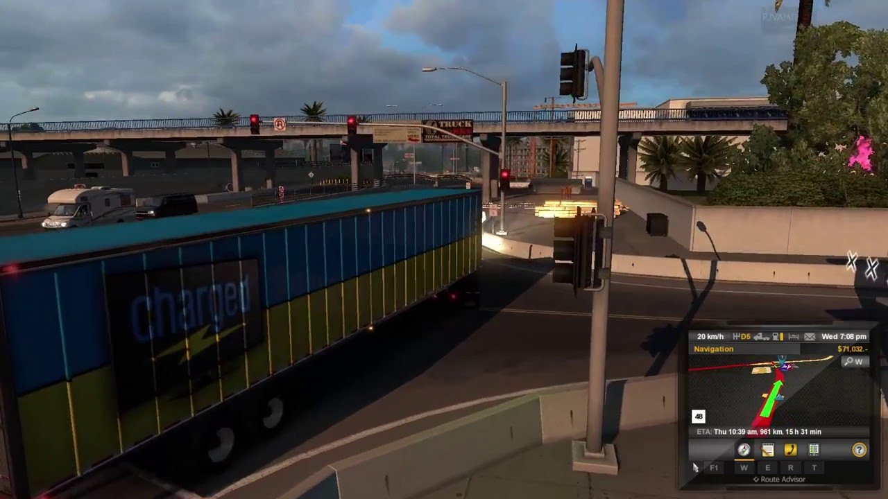 American Truck Simulator [PC] Red Light Bypass Technique YouTube