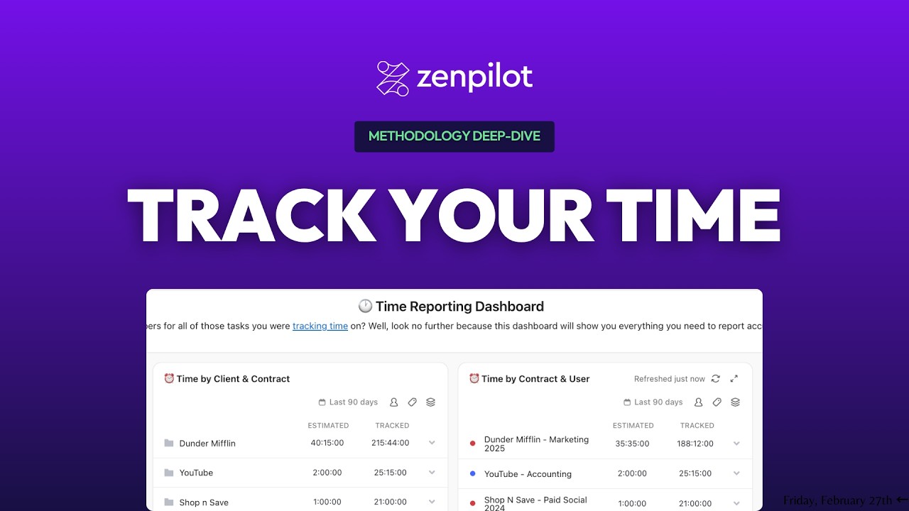 Отслеживайте своё время | Принцип № 6 методологии ZenPilot