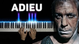 Rammstein - Adieu | Piano cover Resimi