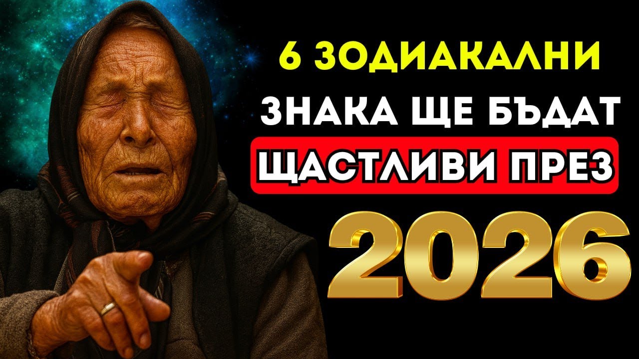 Ванга предсказала: 6 зодиакални знака ще бъдат щастливи през 2026 година.