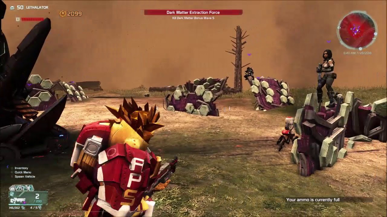 Defiance 2050  Gameplay 7/29/2018, Dark Matter Extraction Force [Major Arkfall], pc