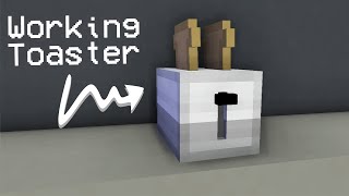 Minecraft: How To Make a Working Toaster | #shorts