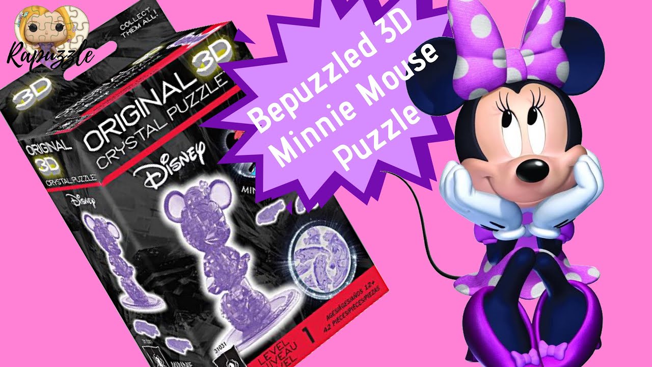 Mickey & Minnie Original 3D Crystal Puzzle from BePuzzled, Ages 12 and Up 