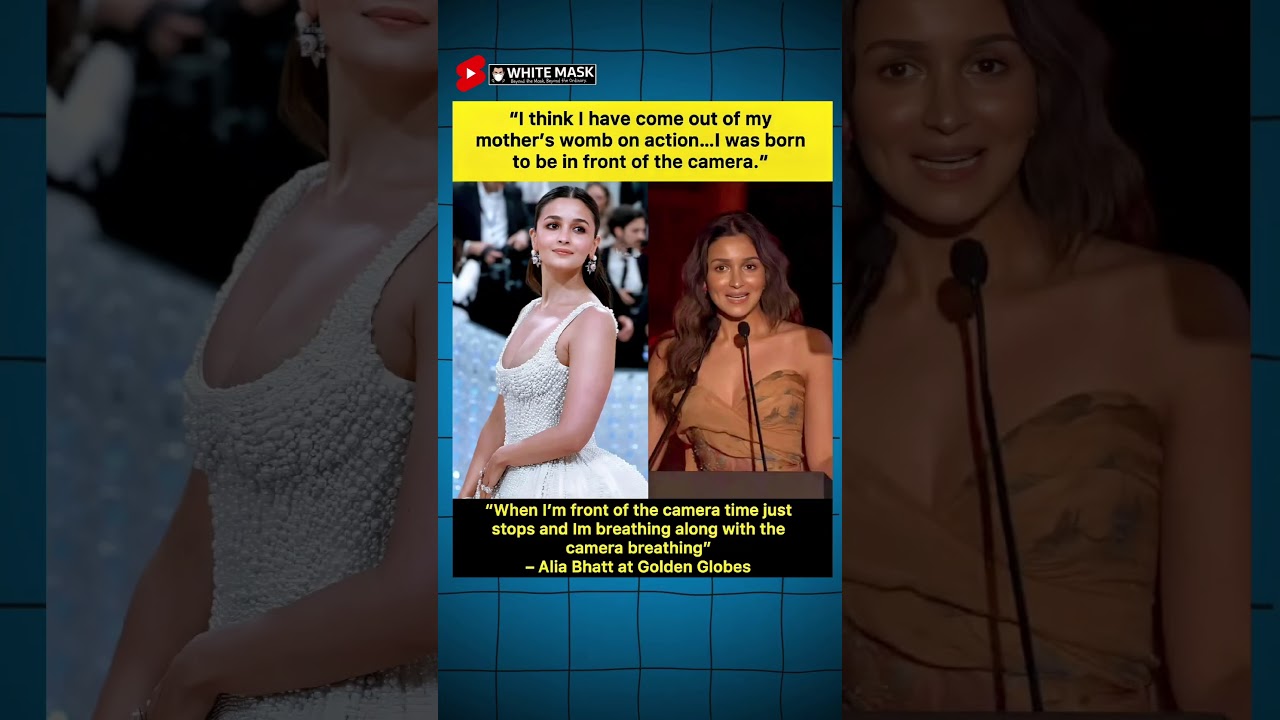 “I Was Born to Face the Camera” ✨ | Alia Bhatt at Golden Globes 
