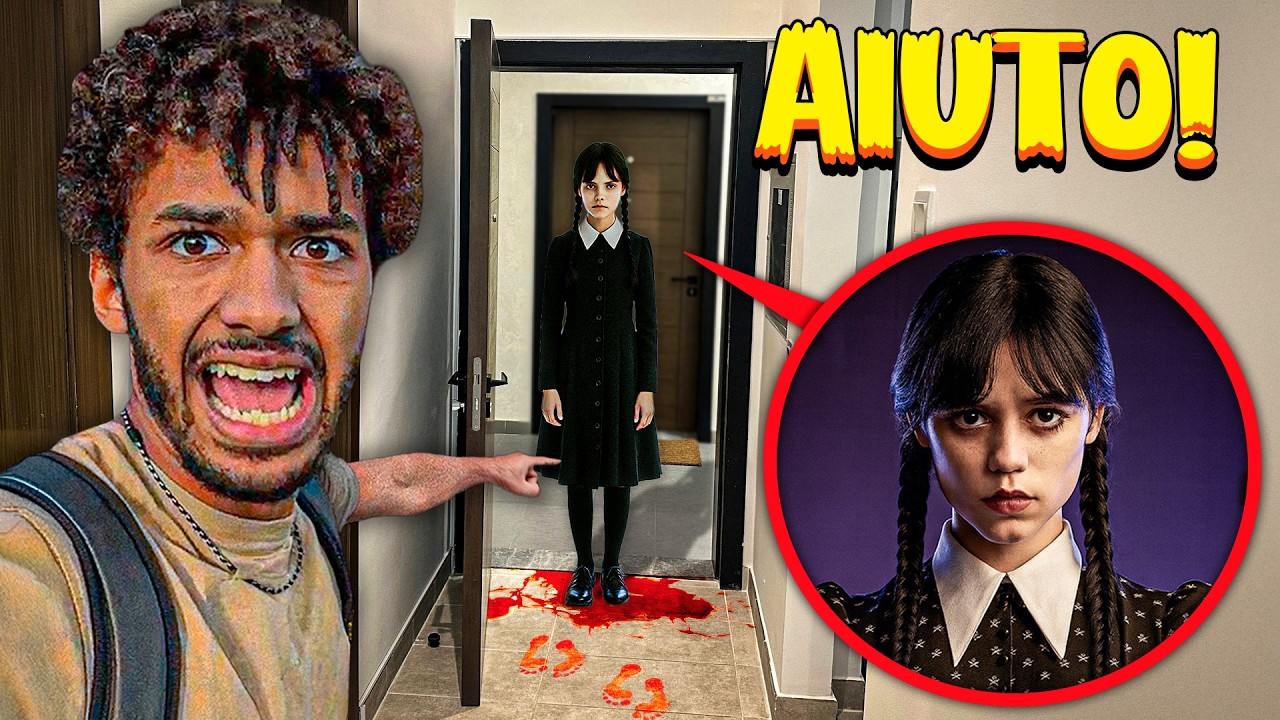 MERCOLEDÌ ADDAMS É ENTRATA in CASA MIA di NOTTE in VITA REALE... 😰si trasferisce