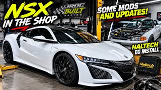 NSX Get's Carbon Fiber + HALTECH Dash Install On The VRACEWORKS EH Hatch!