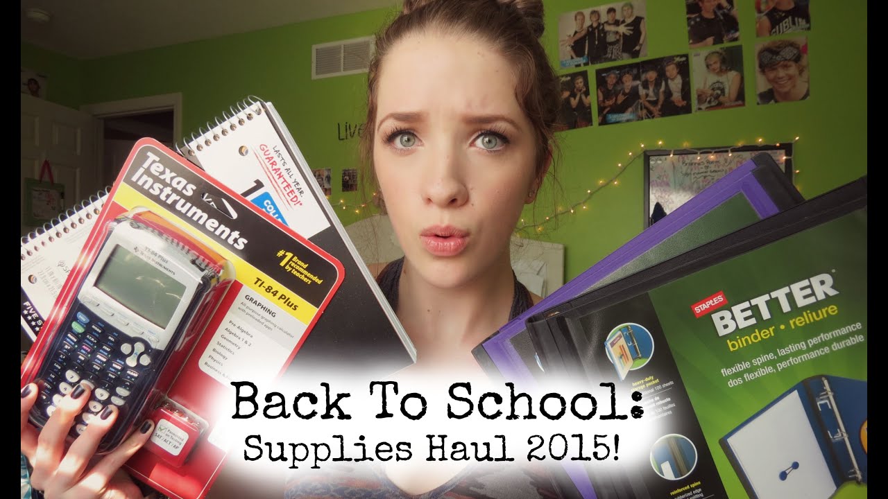 Back To School: Supplies Haul 2015! ♡