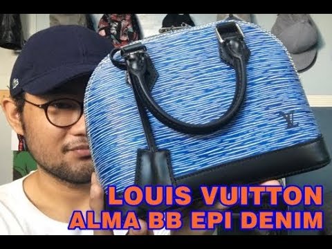 LOUIS VUITTON ALMA BB EPI DENIM BLEU REVEAL 