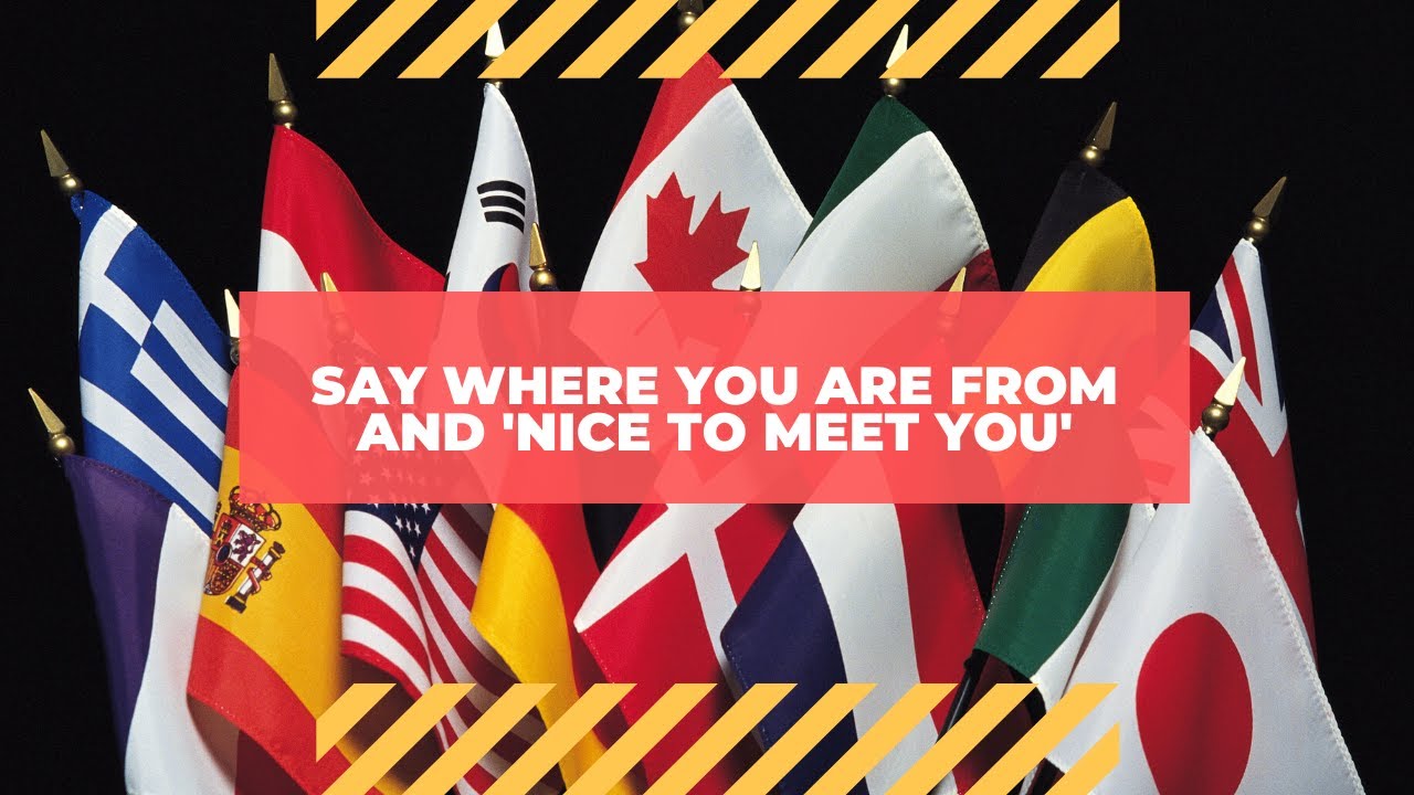 Say where you are from in Arabic + "Nice to Meet You!" YouTube