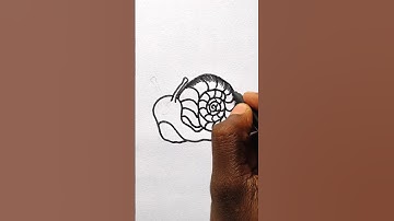 Easy Snail  Drawing 🐌/🥰🩷🐌 Cute Snail Drawing/🤔✍️🐌How to draw a Snail#shorts#trending#viral
