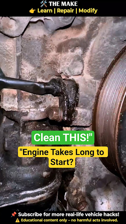 🔧 Clean Crankshaft Sensor to Fix#enginerepair #autodiy
