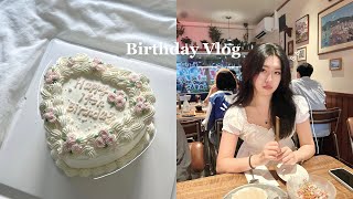 busy birthday vlog 🍰: turning 19, 7am morning routine, kpop dance performance, gift unboxing!