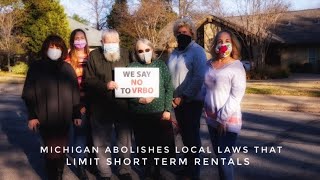 Michigan Abolishes Local Laws That Limit Short Term Rentals