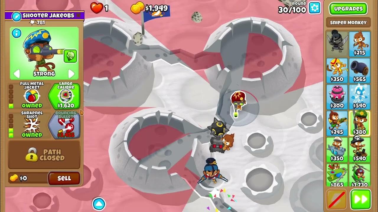 BTD6 Moon Landing CHIMPS YouTube