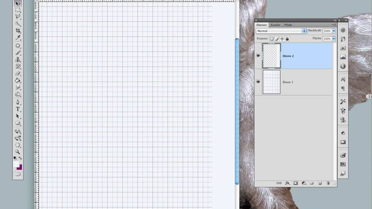 Update Ein kariertes Blatt mit Hilfe von Photoshop erstellen
