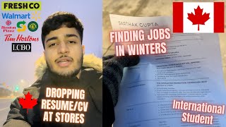 FINDING PART TIME JOBS IN WINTERS | Dropping Resumes at stores |🇨🇦❄️