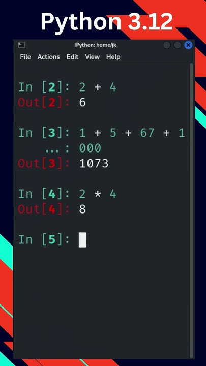 Python 3.12 - full course - interactive mode - YouTube