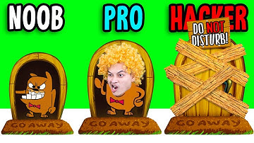 Can We Go NOOB vs PRO vs HACKER In DO NOT DISTURB!? (MAX LEVELS!)