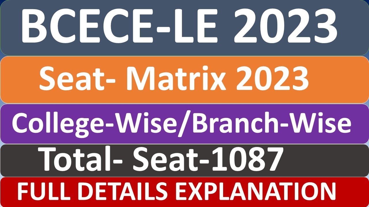 BCECE 2023 Exam dateBCECE Application form 2023Engineering Entrance
