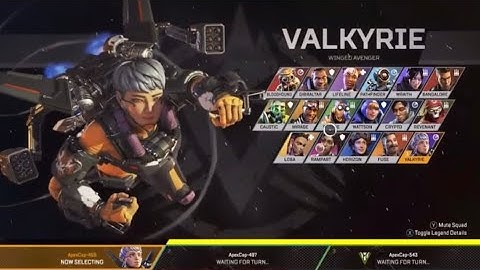 Valkyrie Character Selection Animation Intros - Apex Legends